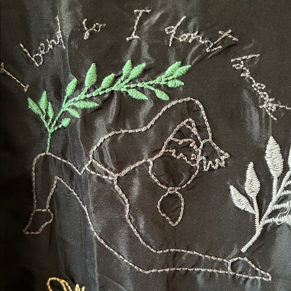 Johnny Was Black Embroidered Top - Picture 9 of 10